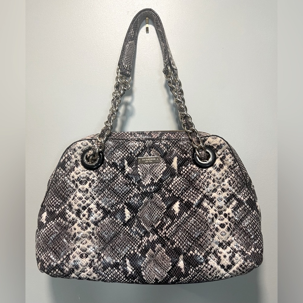 Kate Spade Georgina Quilted Snake Handbag - Picture 1 of 10